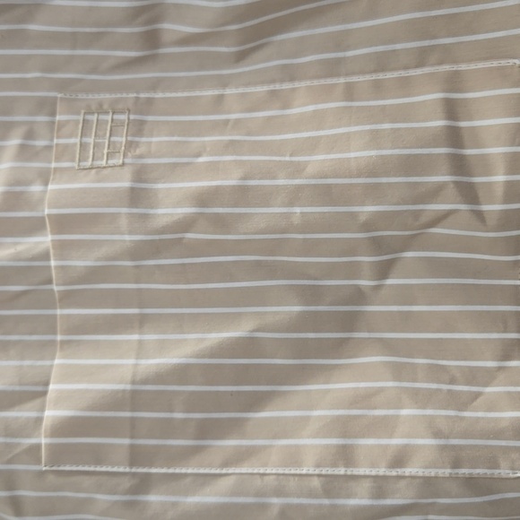 FRAME-Striped Cropped Wide Sleeve Button-Up Shirt-Size Small - Picture 13 of 17